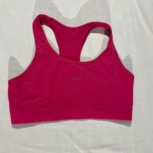 Womens pink Nike sport bra.